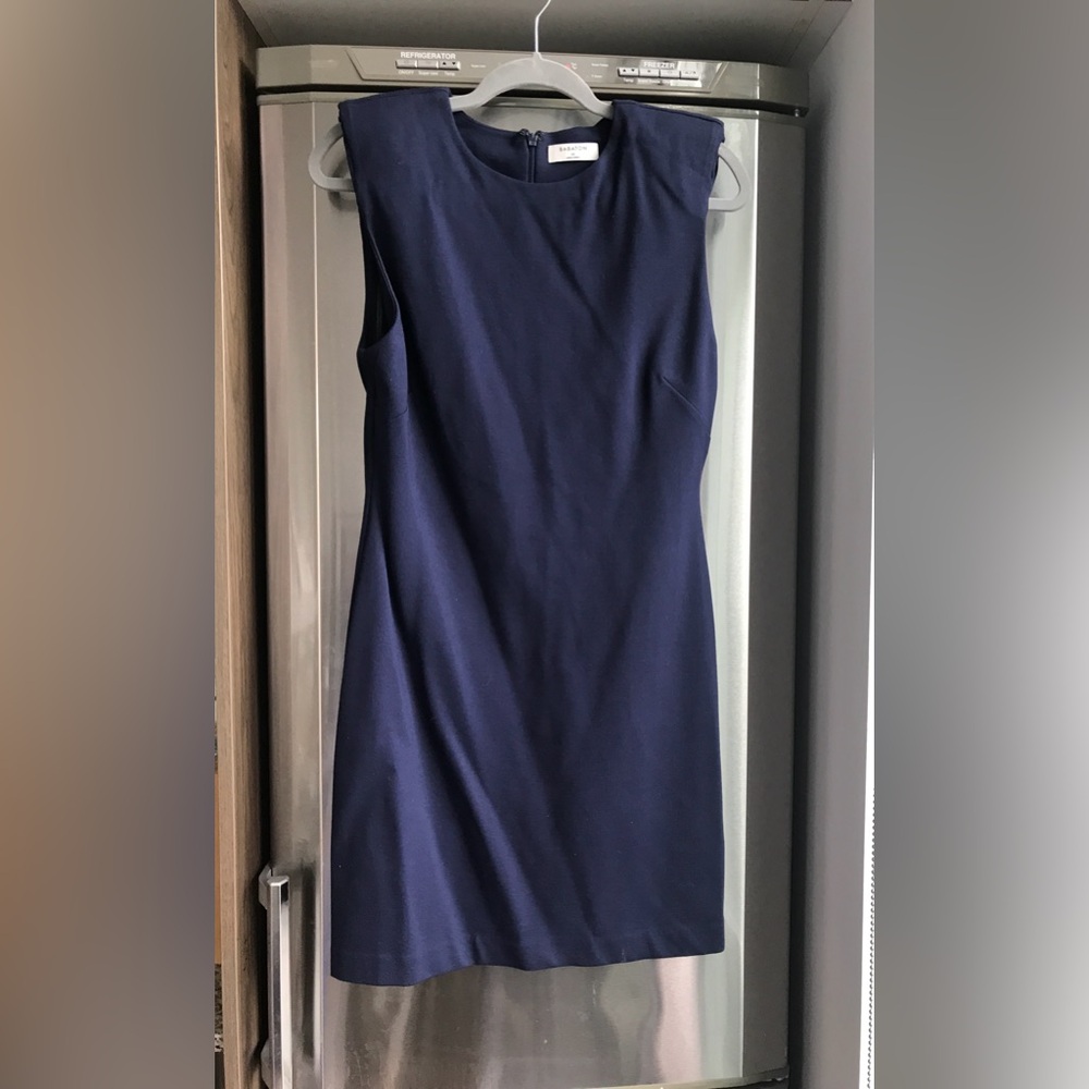 Aritzia padded shoulder mini-dress